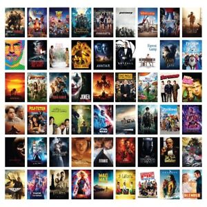 Pack of 54 Movie Posters Wall Collage Kit - 4 x 6 Inches Poster for Wall Decor