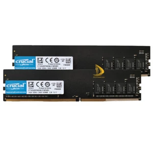 Crucial 2x 16GB 1RX8 PC4-2400T DDR4 19200MHz 288Pin UDIMM Desktop Memory RAM - Picture 1 of 7
