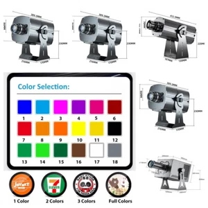 160W-1500W Waterproof LED GOBO Projector Custom Logo for Shop Business Rotate - Picture 1 of 24