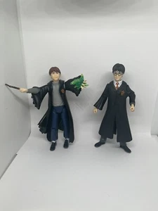 2001 Harry Potter & Ron Weasley Action Figure Set 5” - Picture 1 of 6