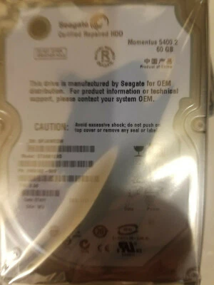 Seagate ST96812AS PN: 9W3182-503 FW 3.06 Date 07431 WU 60GB SATA 2.5" HD - Image 1 of 2