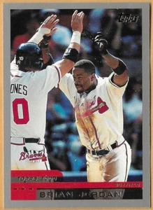 BRIAN JORDAN ATLANTA BRAVES #72 - TOPPS CASI NUEVO- COMO NUEVO 2000 - Imagen 1 de 2
