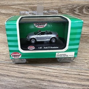 Model Power Minis Silver Die Cast Audi TT Roadster 1:87 New In The Package 19150 - Picture 1 of 5