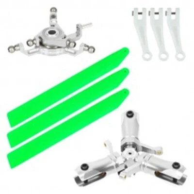 MicroheliCNC Triple Green Plastic Blades Conversion Set - BLADE INFUSION 120 - Image 1 of 2