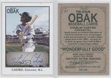 2010 TRISTAR Obak Auto Green /25 Starlin Castro #A7 Rookie Auto RC