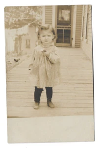 Vintage RPPC Real Photo Identified Young Toddler Girl Postcard - Picture 1 of 2