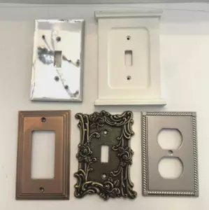 LOTE DE 5 placas de pared con interruptor VARIAS AMERELLE nuevas - muestras de venta - Imagen 1 de 12