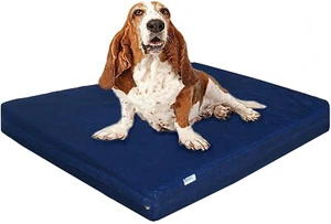 PAQUETE DE 2 PAQUETES Impermeable Ortopédico 40""X35""X4 ESPUMA VISCOELÁSTICA Mascota Perro Cama EXTRA GRANDE - Imagen 1 de 5