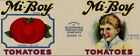 25 étiquettes vintage de canettes de tomates Mi-Boy.. Warren PA.