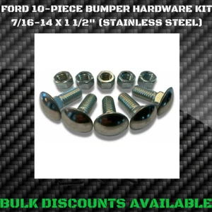 1953-1997 Ford F100 F200 F150 F250 F350 Front / Rear Chrome BUMPER BOLTS 7/16-14 - Picture 1 of 2