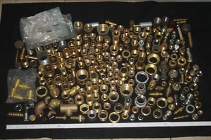 ca. 250 Teile / ca. 13,5 kg Rotguss Messing Eisen Fittinge Viega usw Konvolut - Bild 1 von 20