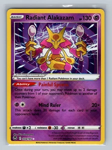 Radiant Alakazam 059/195 SWSH12 Silver Tempest Holofoil Rare Pokémon NM - Picture 1 of 3