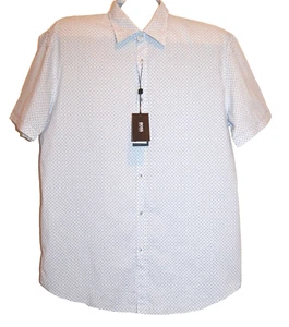 Hugo Boss Men's Blue Slim Fit Blouse Cotton Casual Shirt Size 2XL - Picture 1 of 7