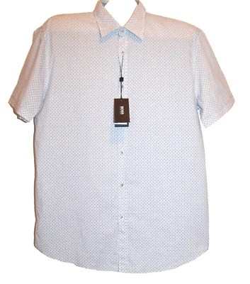 Hugo Boss Men's Blue Slim Fit Blouse Cotton Casual Shirt Size 2XL - Image 1 of 4
