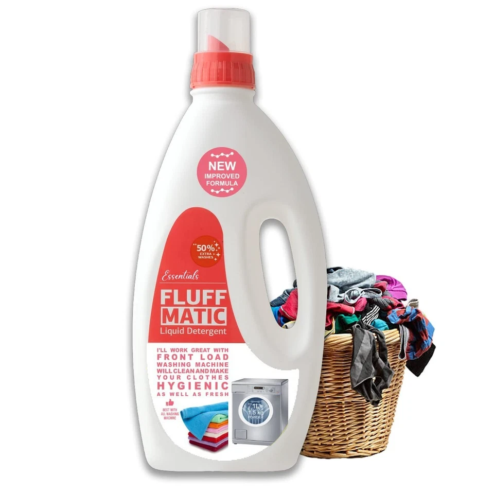 IFB Essentials Fluff Front Load Fabric Liquid Detergent - 1 liters - Image 1 of 4