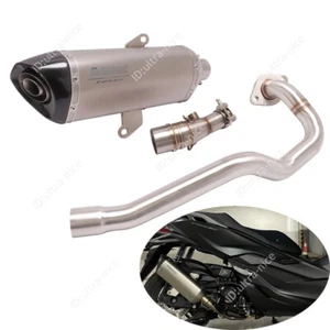 For Honda Forza 300 NSS350 Complete Exhaust System Motorcycle 51mm Muffler Pipe - Picture 1 of 12