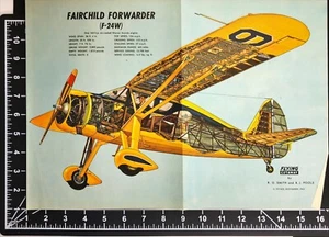 Stampa rivista Fairchild Forwarder Aircraft Cutaway 1945 (entrambi i lati della pagina) - Foto 1 di 6