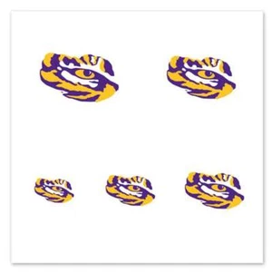 LSU Tiger Fingernagel Tattoos - 4er Pack - Bild 1 von 1