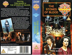 Doctor Who: The Stones of Blood VHS Cover Signed by MAT IRVINE - Imagen 1 de 1