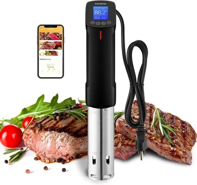 Inkbird ISV-100W 1000 Watt Sous Vide, Wifi Enabled, 14 Preset Recipes, App Ready - Image 1 of 4