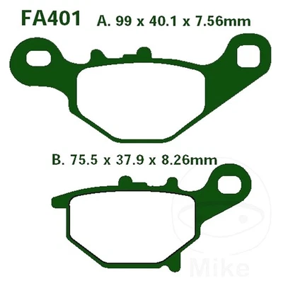 EBC Brake Pads Sintered R rear 1 Set FA401R Fits Suzuki RM 85 L 2005-2022 — 第 1/4 张图片