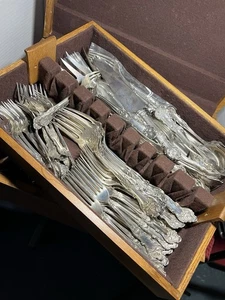 1847 ROGERS*SET*CHARTER OAK*VIELE,VIELE EXTRAS*EICHENBOX MIT AUSHEBESCHALE*227 TEILE - Bild 1 von 6