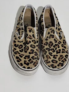 VANS Classic Skater Slip-On Sneakers Shoes Leopard Print Women's Size 6 Unisex - Picture 1 of 6