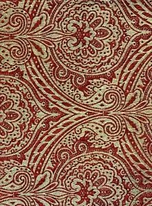 Chenille Medellin Rubin Damast Polster, Sofa, Vorhänge, Meterware - Bild 1 von 1