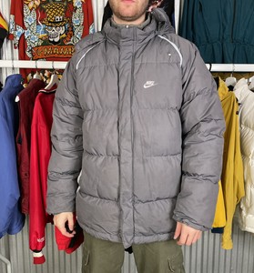 Nike Grey Puffer Jackets for Men for 