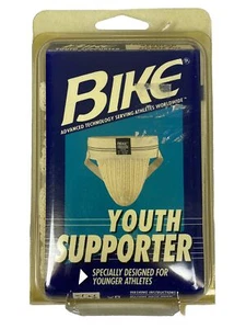 Vintage Youth Jock Strap Kids BIKE 7113 Small White 20-26" Waist Deadstock NOS - Picture 1 of 9