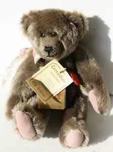 Hermann Teddy Bear Brown Mohair Velvet Paw Shave Stitched Nose Fully Jointed Tag - Picture 1 of 1