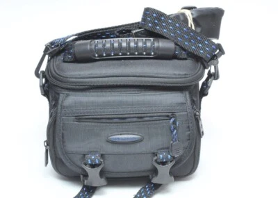 Bolsa para videocámara/cámara Samsonite negra/azul acolchada correa ajustable modelo #817BK Foto 1 de 4
