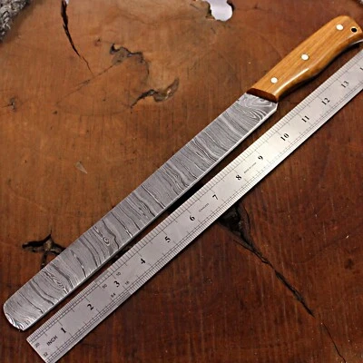 FACA CHEF FILETE PEITO AÇO DAMASCO FORJADO FEITO À MÃO 10" XD-125 - Imagem 1 de 3