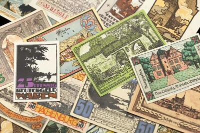 1920-1922 Germany Notgeld (Emergency Money) 25pc - Landscapes & Urban Centers - Image 1 of 3