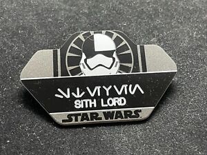 Disney Brooch Pin - Star Wars Last Jedi - Sith Lord Name tag badge