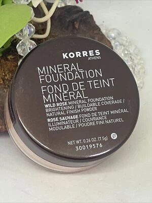Korres Wild Rose Mineral Foundation Natural Finish Powder - 3A Cool Beige - New - Image 1 of 4