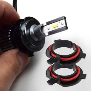 2x H7 LED Headlights Bulb Adapter Socket Base Holder Retainer For Kia Mitsubishi - Picture 1 of 12