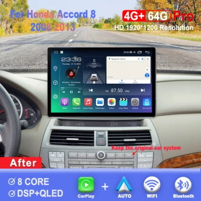 13.1 inch For Honda Accord 2008-2013 Car Radio Carplay Android Multimedia Player - Image 1 of 4