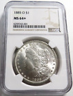 1885 O Morgan Silver Dollar NGC MS-64+ Graded Beauty This Exact Slab / Cert #