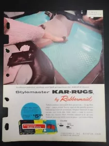 1959 Vintage Jobbers "Stylemaster" KAR-RUGS by Rubbermaid * FLOOR MAT Advert. - Picture 1 of 7