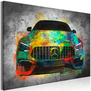 CAR MERCEDES Canvas Print Framed Wall Art Picture Photo Image i-A-0167-b-a - Afbeelding 1 van 1