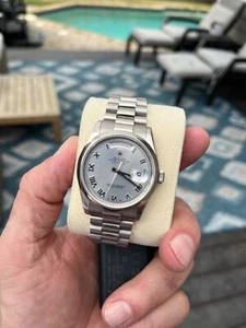 Rolex Day Date President 18kt White Gold  118209 Complete boxes and records - Picture 1 of 10
