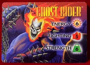 GHOST RIDER 1995 Fleer Marvel Overpower Powersurge TCG CCG Cardx3 Near Mint - Picture 1 of 5
