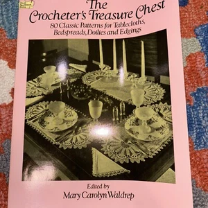 1988 Dover Needlework The Crochters Schatztruhe Musterbuch 80 Design 14787 - Bild 1 von 8