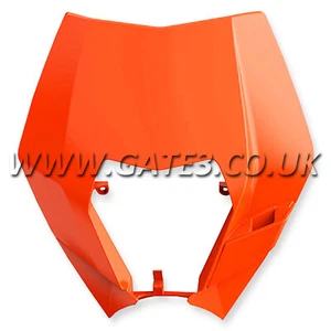 KTM 125-530 EXC 2008-2013 Polisport Orange Plastic Headlight Mask Surround - Picture 1 of 2