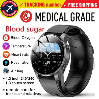 Medical Grade Smart Watch Air Pump Airbag True Accurately Blood Pressure - Image 1 of 4