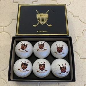 VTG Polo Ralph Lauren 6 Golf Ball Gift Set (Boxed) NOS 90 Compression USA Crest - Picture 1 of 5
