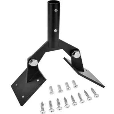 Weathervane Holder Gardens Lawns Flagstaff Roof Mount Wind Vane Bracket Set - Image 1 of 4