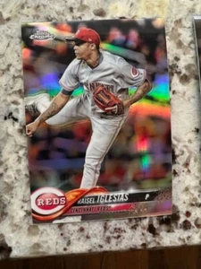 2018 TOPPS CHROME REFRACTOR PARALLEL CARD CINCINNATI REDS RAISEL IGLESIAS #82 - Picture 1 of 1