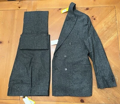 Donegal Tweed - Suit, 40R Jacket, 33x30  Pants, Banana Republic - GREEN - Image 1 of 4